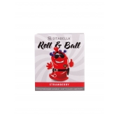 Стимулирующий презерватив-насадка Roll   Ball Strawberry - Sitabella - купить с доставкой в Армавире