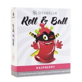 Стимулирующий презерватив-насадка Roll   Ball Raspberry - Sitabella - купить с доставкой в Армавире