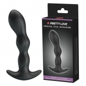 Черный анальный стимулятор простаты с вибрацией Special Anal Massager - 14,5 см. - Baile - в Армавире купить с доставкой