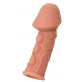 Насадка на фаллос с пузыриками, венками и ребристостью KOKOS Extreme Sleeve 09 - 12,7 см. - KOKOS - в Армавире купить с доставкой