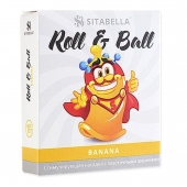 Стимулирующий презерватив-насадка Roll   Ball Banana - Sitabella - купить с доставкой в Армавире