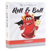 Стимулирующий презерватив-насадка Roll   Ball Cherry - Sitabella - купить с доставкой в Армавире