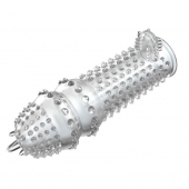 Закрытая прозрачная насадка Crystal sleeve - 14,2 см. - Erowoman-Eroman - в Армавире купить с доставкой