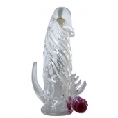 Закрытая прозрачная вибронасадка на пенис Crystal Sleeve Vibe - Erowoman-Eroman - в Армавире купить с доставкой