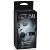 Черный кляп с дырочками Breathable Ball Gag - Pipedream - купить с доставкой в Армавире