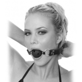 Черный кляп с дырочками Breathable Ball Gag - Pipedream - купить с доставкой в Армавире