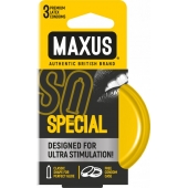 Презервативы с точками и рёбрами в железном кейсе MAXUS Special - 3 шт. - Maxus - купить с доставкой в Армавире