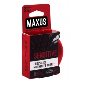 Ультратонкие презервативы в железном кейсе MAXUS Sensitive - 3 шт. - Maxus - купить с доставкой в Армавире