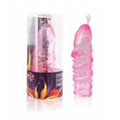 Закрытая рельефная насадка Crystal sleeve snakes в виде змеи с усиками - 14 см. - Erowoman-Eroman - в Армавире купить с доставкой