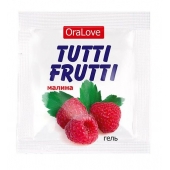 Пробник гель-смазки Tutti-frutti с малиновым вкусом - 4 гр. - Биоритм - купить с доставкой в Армавире