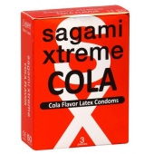 Ароматизированные презервативы Sagami Xtreme COLA - 3 шт. - Sagami - купить с доставкой в Армавире