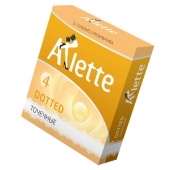 Презервативы Arlette Dotted с точечной текстурой - 3 шт. - Arlette - купить с доставкой в Армавире