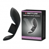 Черное кольцо на пенис с вибрацией Vibration Penis Sleeve - Baile - в Армавире купить с доставкой