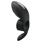 Черное кольцо на пенис с вибрацией Vibration Penis Sleeve - Baile - в Армавире купить с доставкой