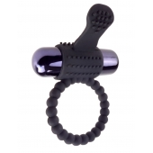 Черное эрекционное виброкольцо Vibrating Silicone Super Ring - Pipedream - в Армавире купить с доставкой