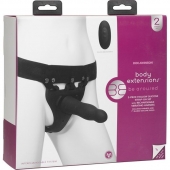 Черный полый вибрострапон Body Extensions BE Aroused - 17,78 см. - Doc Johnson - купить с доставкой в Армавире