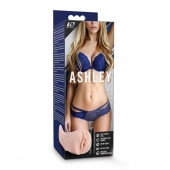 Телесный мастурбатор-вагина с вибропулей Ashley - Blush Novelties - в Армавире купить с доставкой