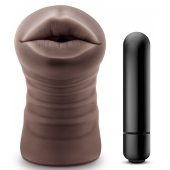 Коричневый мастурбатор-ротик Heather - Blush Novelties - в Армавире купить с доставкой
