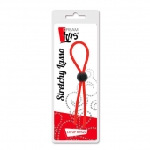 Красное эрекционное лассо с одной бусиной-утяжкой STRETCHY THIN LASSO - Dream Toys - в Армавире купить с доставкой