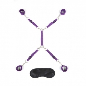 Фиолетовый набор фиксаций на кровати Classic Bedspreader - Lux Fetish - купить с доставкой в Армавире