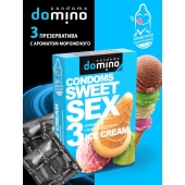 Презервативы для орального секса DOMINO Sweet Sex с ароматом мороженого - 3 шт. - Domino - купить с доставкой в Армавире