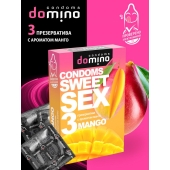 Презервативы для орального секса DOMINO Sweet Sex с ароматом манго - 3 шт. - Domino - купить с доставкой в Армавире
