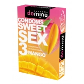 Презервативы для орального секса DOMINO Sweet Sex с ароматом манго - 3 шт. - Domino - купить с доставкой в Армавире