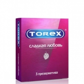 Презервативы Torex  Сладкая любовь  с ароматом клубники - 3 шт. - Torex - купить с доставкой в Армавире