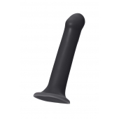 Черный фаллос на присоске Silicone Bendable Dildo L - 19 см. - Strap-on-me - купить с доставкой в Армавире