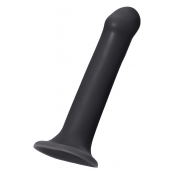 Черный фаллос на присоске Silicone Bendable Dildo XL - 20 см. - Strap-on-me - купить с доставкой в Армавире