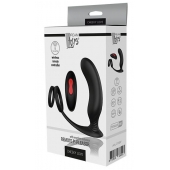 Черный массажер простаты REMOTE P-PLEASER - Dream Toys - в Армавире купить с доставкой