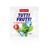 Пробник гель-смазки Tutti-frutti со вкусом мяты - 4 гр. - Биоритм - купить с доставкой в Армавире