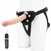 Регулируемые трусики с вибрирующей насадкой - 21 см. - Lux Fetish - купить с доставкой в Армавире