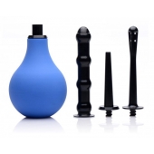 Анальный душ с 3 насадками Premium One-way Valve Anal Douche Set - XR Brands - купить с доставкой в Армавире