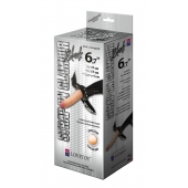 Пояс-трусики с насадкой Glamour - 17 см. - LOVETOY (А-Полимер) - купить с доставкой в Армавире