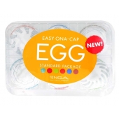 Набор из 6 мастурбаторов Tenga EGG Easy Beat с различным рельефом - Tenga - в Армавире купить с доставкой