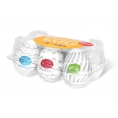 Набор из 6 мастурбаторов Tenga EGG Easy Beat с различным рельефом - Tenga - в Армавире купить с доставкой