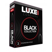 Черные презервативы LUXE Royal Black Collection - 3 шт. - Luxe - купить с доставкой в Армавире
