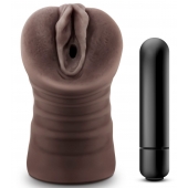 Коричневый мастурбатор-вагина Hot Chocolate Brianna - Blush Novelties - в Армавире купить с доставкой