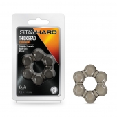 Дымчатое эрекционное кольцо Stay Hard Thick Bead Cock Ring - Blush Novelties - в Армавире купить с доставкой