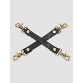 Черный фиксатор для манжет Bound to You Faux Leather Hogtie - Fifty Shades of Grey - купить с доставкой в Армавире