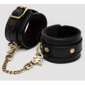 Черные оковы на ноги Bound to You Faux Leather Ankle Cuffs - Fifty Shades of Grey - купить с доставкой в Армавире