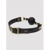 Черный кляп-шар Bound to You Faux Leather Ball Gag - Fifty Shades of Grey - купить с доставкой в Армавире