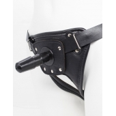 Черный пояс для насадок CLASS STRAP Restyling - LOVETOY (А-Полимер) - купить с доставкой в Армавире