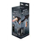 Черный женский пояс BEST SELECT с 3 насадками и вибрацией - LOVETOY (А-Полимер) - купить с доставкой в Армавире