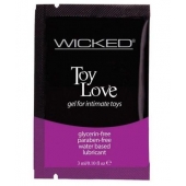 Лубрикант на водной основе для использования с игрушками WICKED Toy Love - 3 мл. - Wicked - купить с доставкой в Армавире