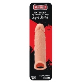 Телесная насадка EXTENDER WITH BALL STRAP 6.5 - 17 см. - Dream Toys - в Армавире купить с доставкой
