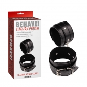 Черные оковы Classic Ankle Cuffs - Chisa - купить с доставкой в Армавире