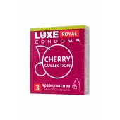 Презервативы с ароматом вишни LUXE Royal Cherry Collection - 3 шт. - Luxe - купить с доставкой в Армавире