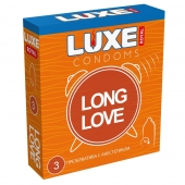 Презервативы с продлевающим эффектом LUXE Royal Long Love - 3 шт. - Luxe - купить с доставкой в Армавире